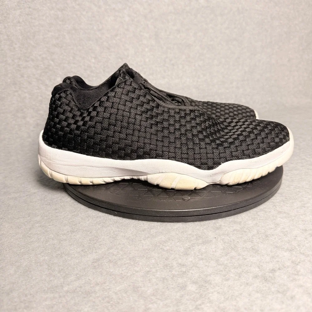 Jordan Future Low Mens Black White Woven Lifestyle Sneakers 718948-002 Size 12